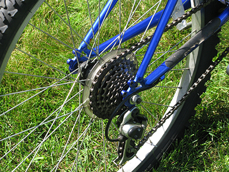 bicipaseo Una llanta de una bicicleta